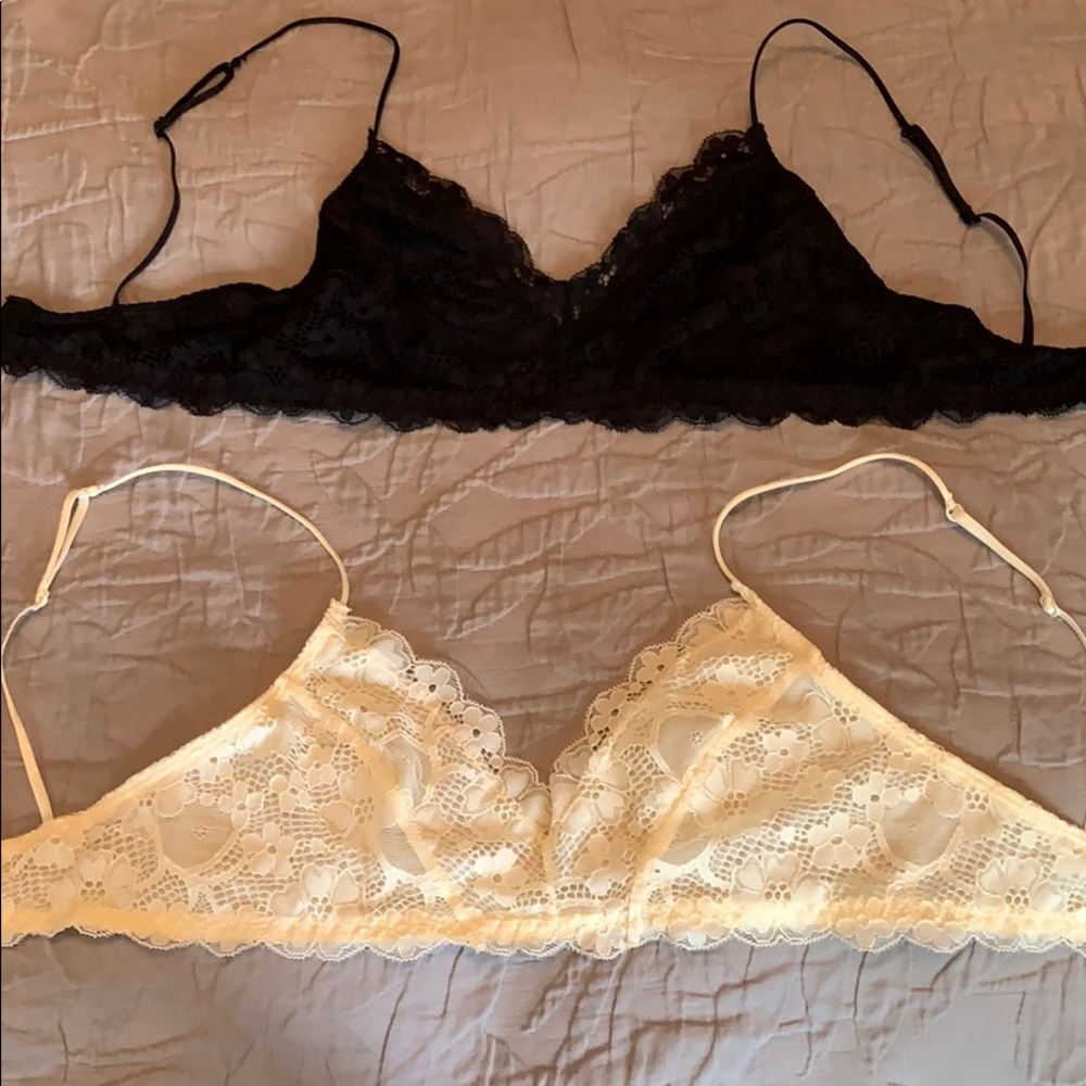 Bundle of two Honeydew lacy bralettes